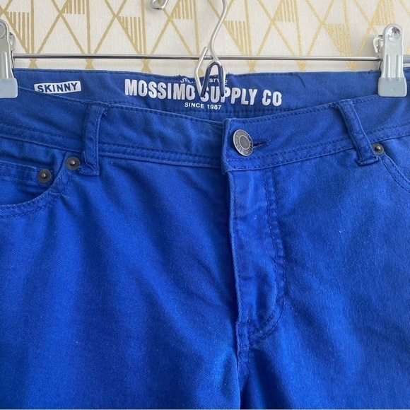 Mossimo Supply Co Womens Bright Blue Skinny Fit 6 - Picture 7 of 7